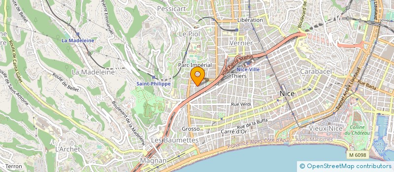 localisation de l'entreprise FORESI BATIMENT à NICE
