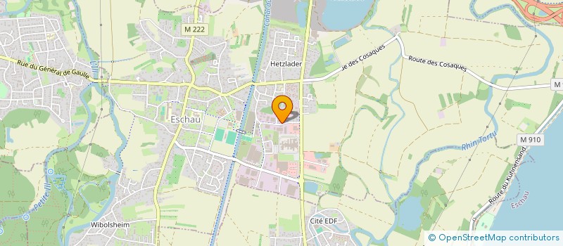 localisation de l'entreprise FORESINA  ESCHAU