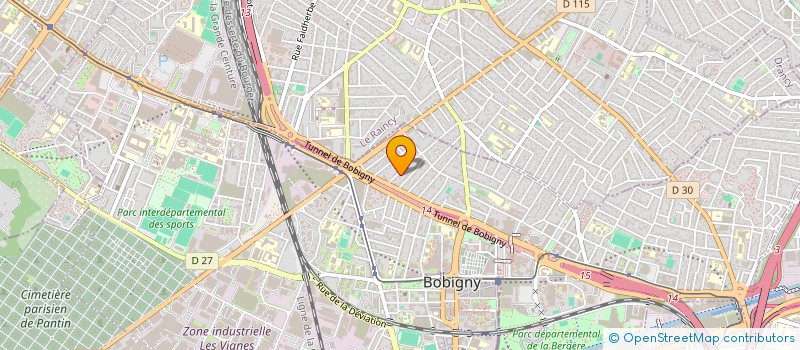 localisation de l'entreprise FOREST  BOBIGNY