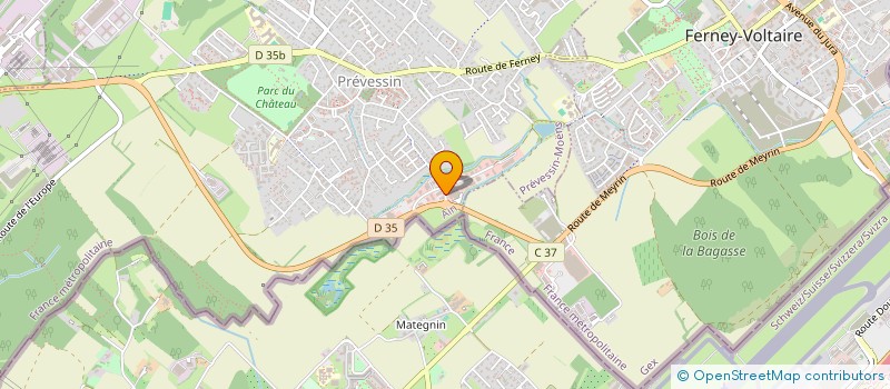 localisation de l'entreprise FOREST à PREVESSIN-MOENS