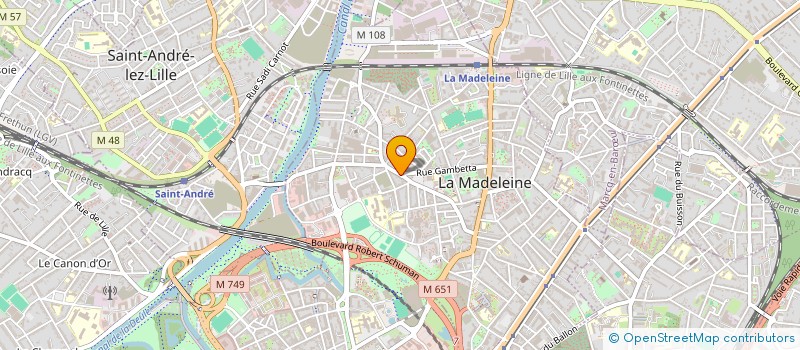 localisation de l'entreprise FOREST à LA MADELEINE