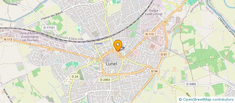 localisation de l'entreprise FOREST  LUNEL