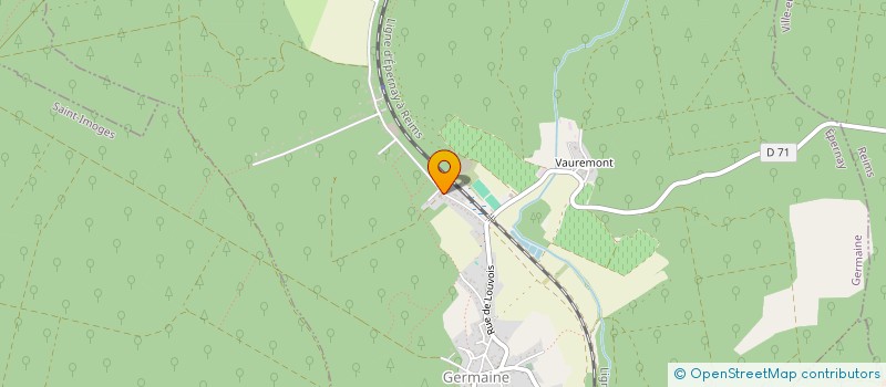 localisation de l'entreprise FOREST ENVIRONNEMENT  GERMAINE