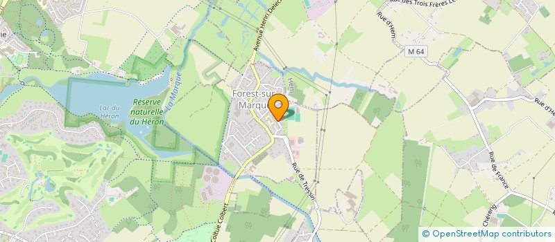 localisation de l'entreprise FOREST FUTSAL CLUB  FOREST-SUR-MARQUE