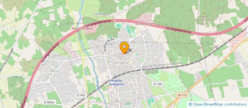 localisation de l'entreprise FOREST GP  VERGEZE