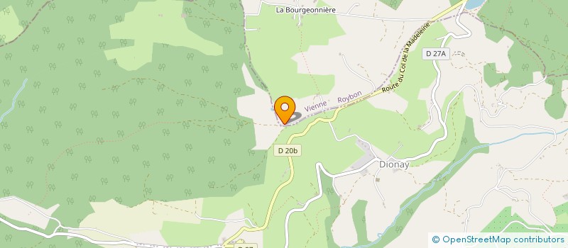 localisation de l'entreprise FOREST'INVEST  ROYBON