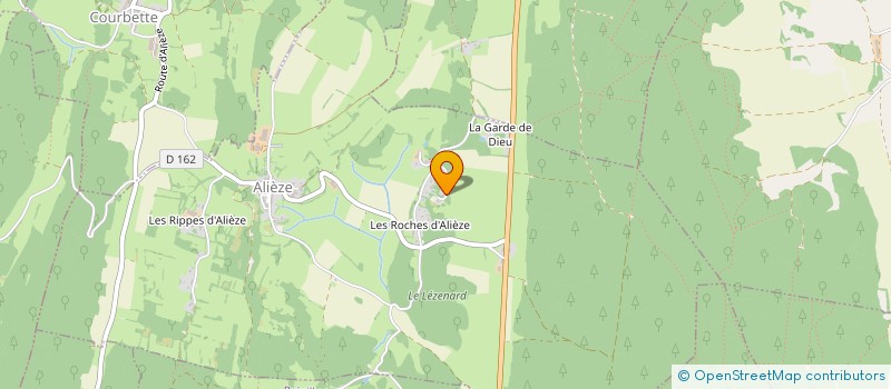 localisation de l'entreprise FOREST JURA LODGE  ALIEZE