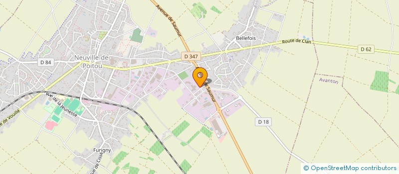 localisation de l'entreprise FOREST LAVAGE  NEUVILLE-DE-POITOU