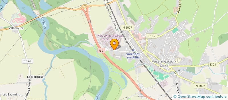 localisation de l'entreprise FORESTA NOVA à VARENNES-SUR-ALLIER