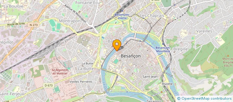 localisation de l'entreprise FORESTALLIA à BESANCON