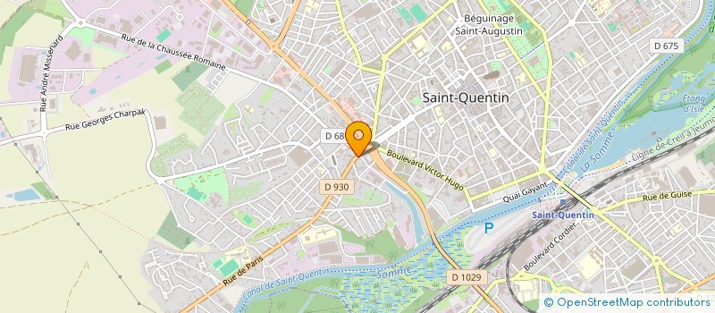 localisation de l'entreprise FORESTAR à SAINT-QUENTIN