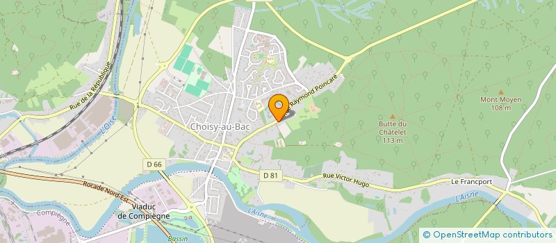 localisation de l'entreprise FORESTAS à CHOISY-AU-BAC