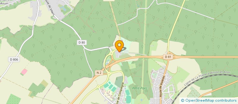 localisation de l'entreprise FORESTERIE CALLIN à VILLERS-COTTERETS