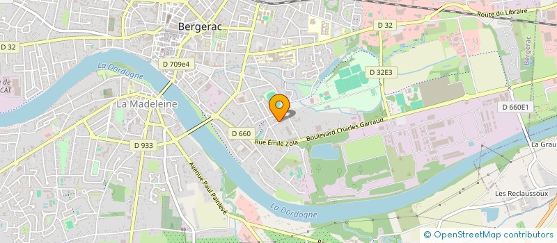 localisation de l'entreprise FORESTIA à BERGERAC