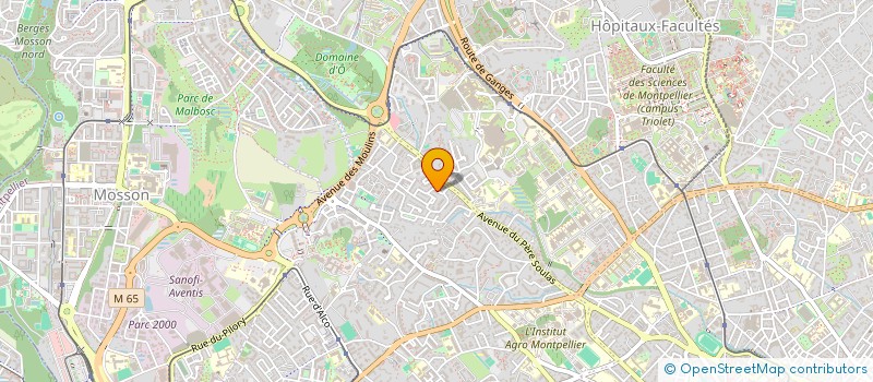 localisation de l'entreprise FORESTIER à MONTPELLIER
