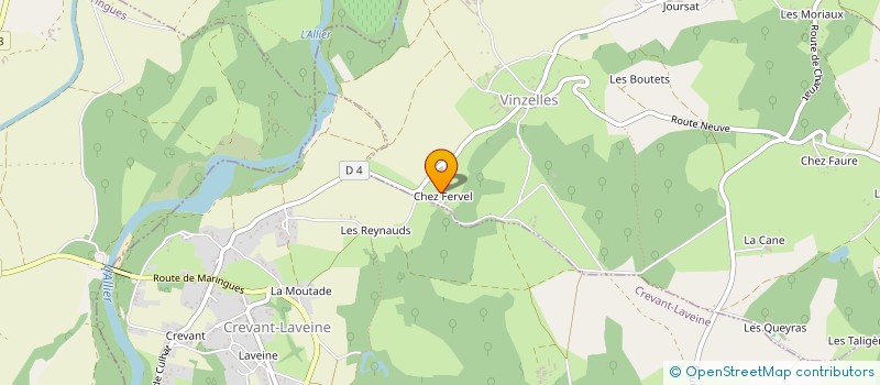 localisation de l'entreprise FORESTIER à JOZE