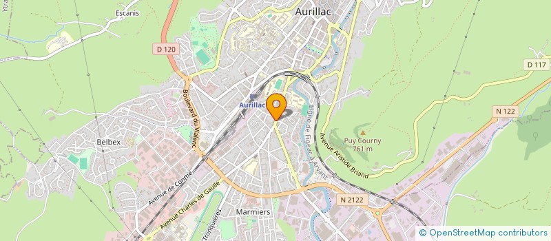 localisation de l'entreprise FORESTIER DE FORDAMON GROUPEM à AURILLAC