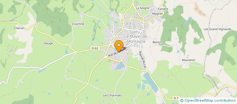 localisation de l'entreprise FORESTIER DELCHET à LE MAYET-DE-MONTAGNE