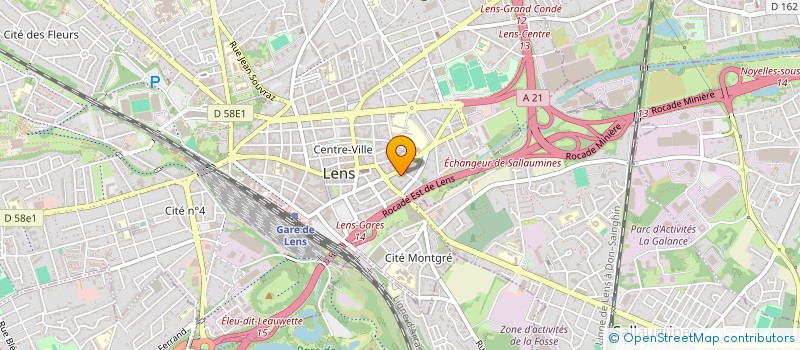 localisation de l'entreprise FORESTIER - DERLY  LENS