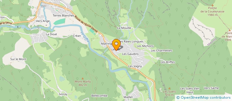 localisation de l'entreprise FORESTIER GESTION  MIEUSSY