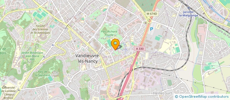 localisation de l'entreprise FORESTIERE ALIS à VANDŒUVRE-LES-NANCY