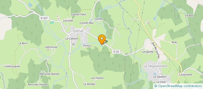 localisation de l'entreprise FORESTIERE AQUITAINE à GLENAT