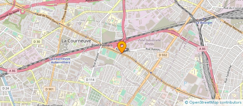 localisation de l'entreprise FORESTIERE DE SOISSONS à LA COURNEUVE