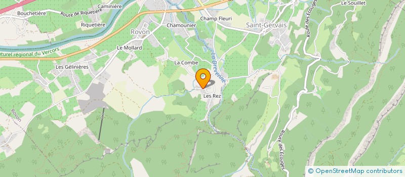 localisation de l'entreprise FORESTIERE DES TROIS VALLEES  ROVON