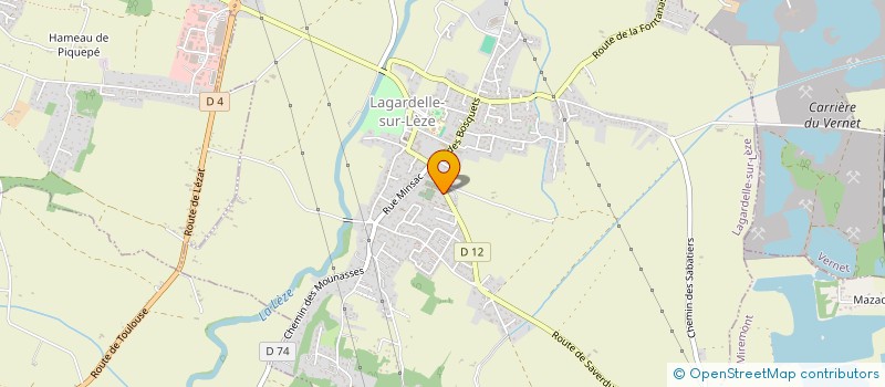 localisation de l'entreprise FORESTIERE DU RIOLS  LAGARDELLE-SUR-LEZE