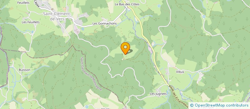 localisation de l'entreprise FORESTIERE DU SAROU  SAINT-CLEMENT-DE-VERS