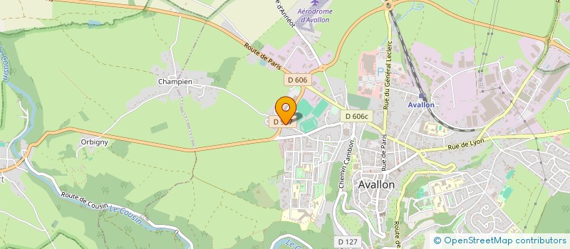 localisation de l'entreprise FORESTIERE ICAUNAISE DE BOURGOGNE à AVALLON