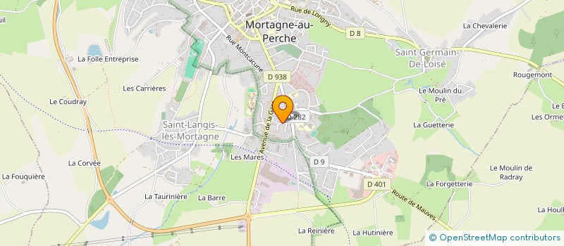 localisation de l'entreprise FORESTIERE ORNAISE à MORTAGNE-AU-PERCHE