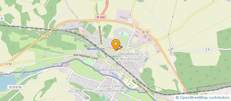 localisation de l'entreprise FORESTIERE SERGO  LA MADELEINE-DE-NONANCOURT