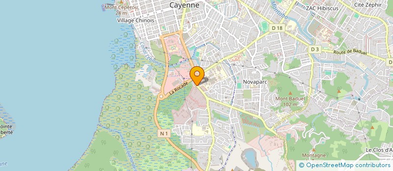 localisation de l'entreprise FORESTIOME  CAYENNE