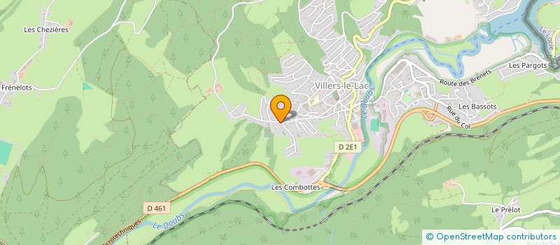 localisation de l'entreprise FORESTIS 2000  VILLERS-LE-LAC