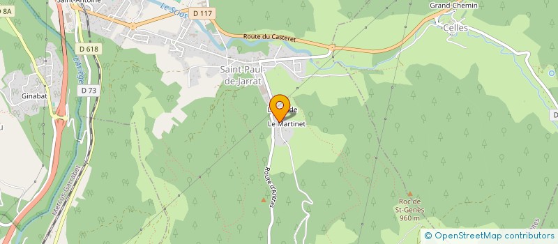 localisation de l'entreprise FORESTIS IMMOBILIER à SAINT-PAUL-DE-JARRAT