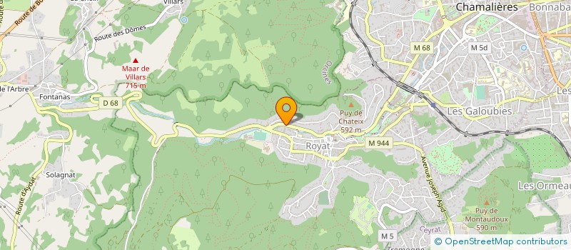 localisation de l'entreprise FORESTRY FRANCE  ROYAT