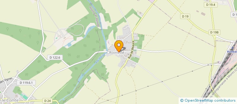 localisation de l'entreprise FORESTY à ROINVILLE
