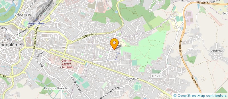 localisation de l'entreprise FORET 16 à SOYAUX