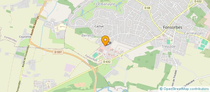 localisation de l'entreprise FORET COMESTIBLE DE FONSORBES  FONSORBES