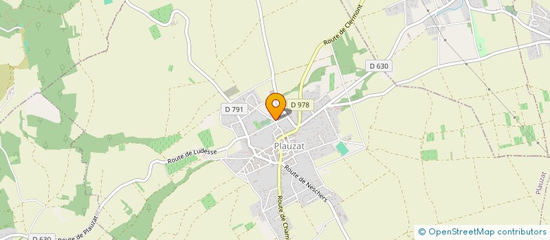 localisation de l'entreprise FORET CONSTRUCTION  PLAUZAT