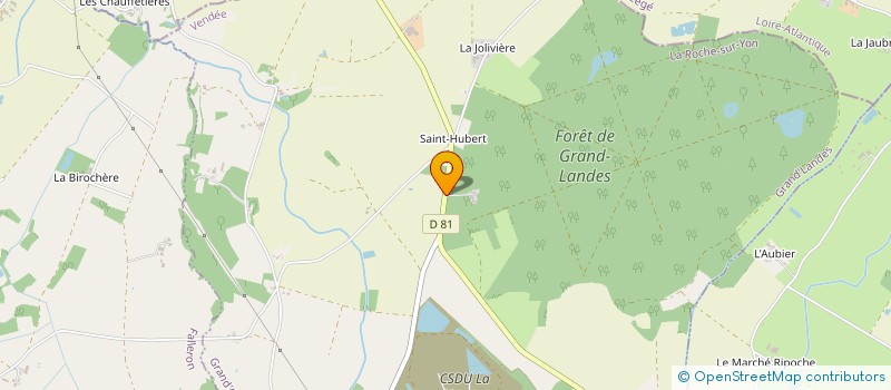 localisation de l'entreprise FORET DE GRAND'LANDES  GRAND'LANDES