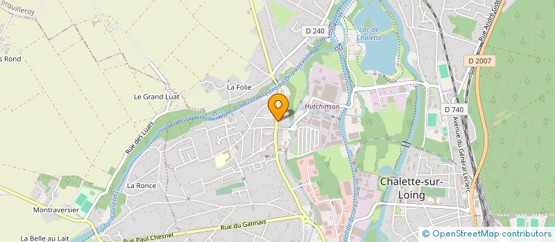localisation de l'entreprise FORET DE MONTARGIS à CHALETTE-SUR-LOING