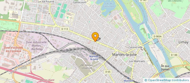 localisation de l'entreprise FORET DES YVELINES à MANTES-LA-JOLIE