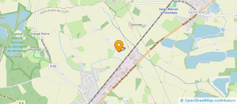 localisation de l'entreprise FORET DURABLE ET PROTEGEE (FODEP)  SAINT-ANDRE-DE-CORCY