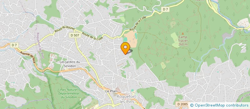 localisation de l'entreprise FORET ENVIRONNEMENT SERVICES  ROQUEFORT-LES-PINS