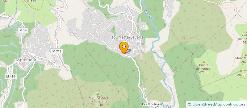 localisation de l'entreprise FORET ET JARDINS D'AZUR  TOURRETTE-LEVENS