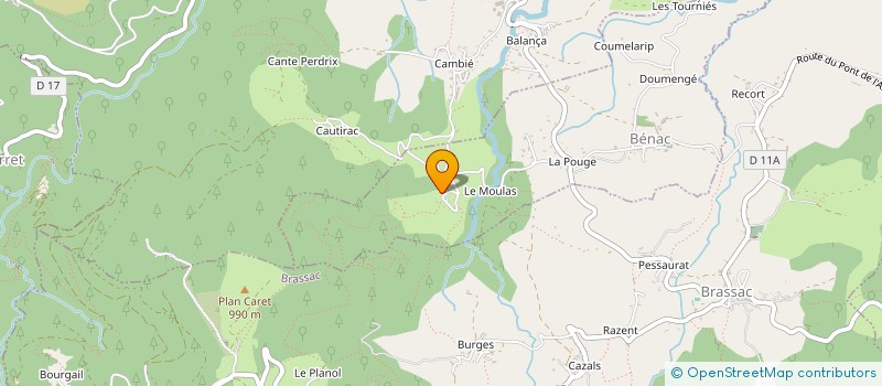 localisation de l'entreprise FORET GAGE-HAUSSY  BENAC