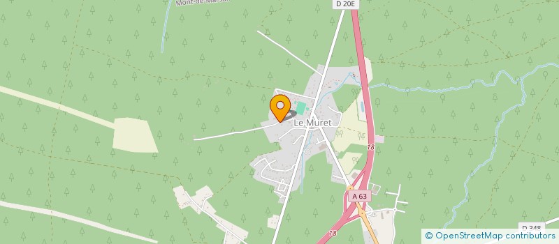 localisation de l'entreprise FORET LANDAISE à SAUGNAC-ET-MURET