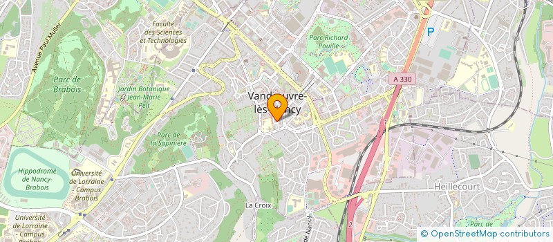 localisation de l'entreprise FORET LORRAINE SARL  VANDUVRE-LES-NANCY